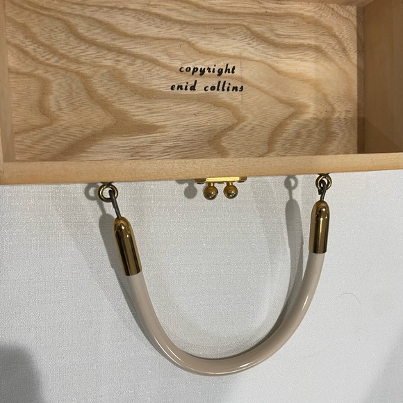 Vintage 1960's Enid Collins 'Night Owl' Wood Box Bag - Picture 10 of 11